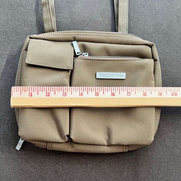 Baggallini Pocket Belt And Crossbody Bag Neutral Tan Brown Travel Bag - Picture 6 of 8